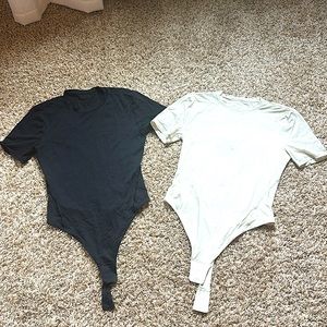 Lululemon Short Sleeve bodysuits: White and Black